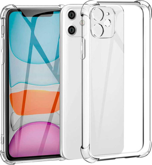 Apple iPhone 11 Kapak Kamera Korumalı Antişok Airbag Köşe Korumalı Silikon Şeffaf Kılıf