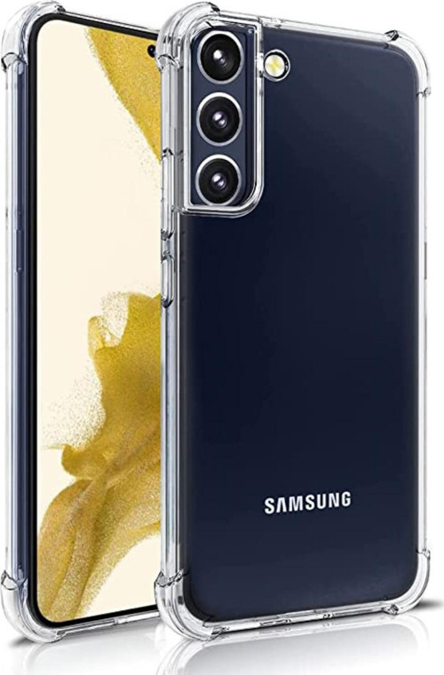 Samsung Galaxy S22 Plus Kapak Kamera Korumalı Antişok Airbag Köşe Korumalı Silikon Şeffaf Kılıf