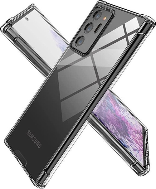 Samsung Galaxy Note 20 Ultra Kapak Kamera Korumalı Antişok Airbag Köşe Korumalı Silikon Şeffaf Kılıf