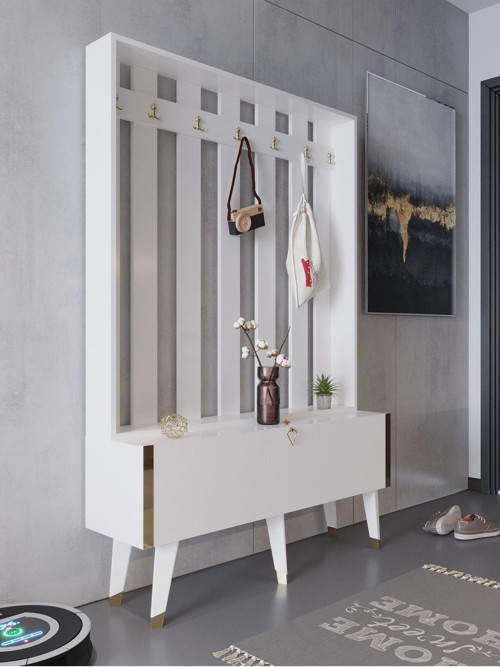 Festival Portmanto - Gp1007-1 - Gold Parlak Beyaz