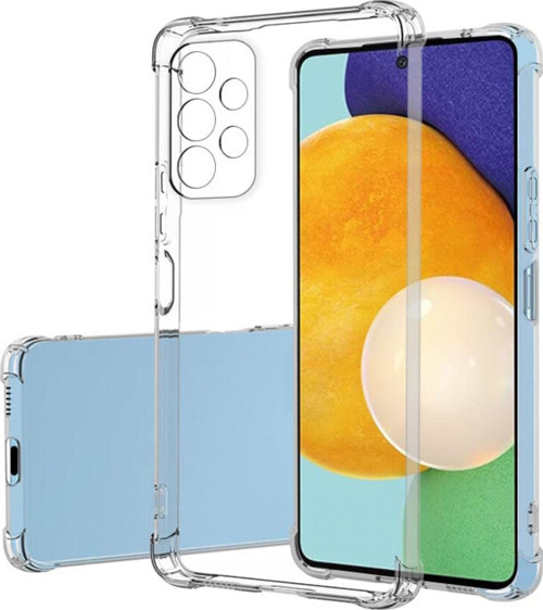 Samsung Galaxy A23 Kapak Kamera Korumalı Antişok Airbag Köşe Korumalı Silikon Şeffaf Kılıf