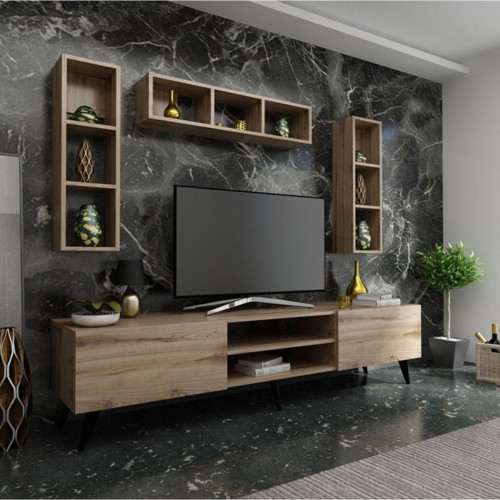 Ideal Tv Ünitesi + Duvar Raflı Q7806-3 Çırağan