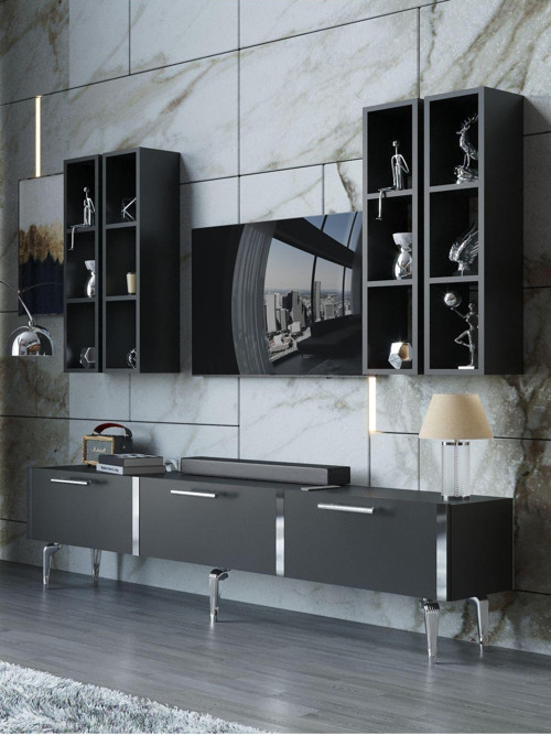 Festival Tv Ünitesi S3002-4-Y1-D1 Silver Antasit