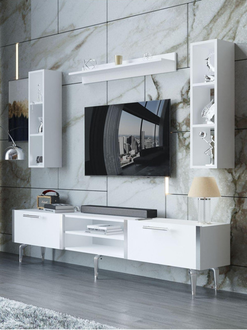 Festival Tv Ünitesi S3009-1-Y1-D1 Silver Beyaz