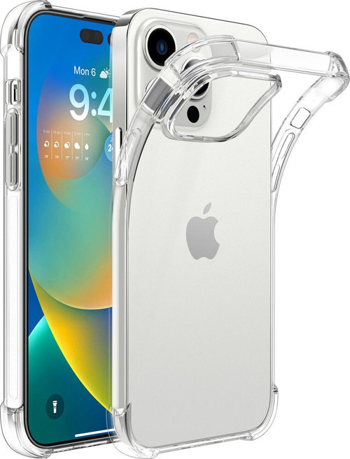 Apple iPhone 14 Pro Kapak Antishock Airbag Köşe Korumalı Silikon Şeffaf Kılıf