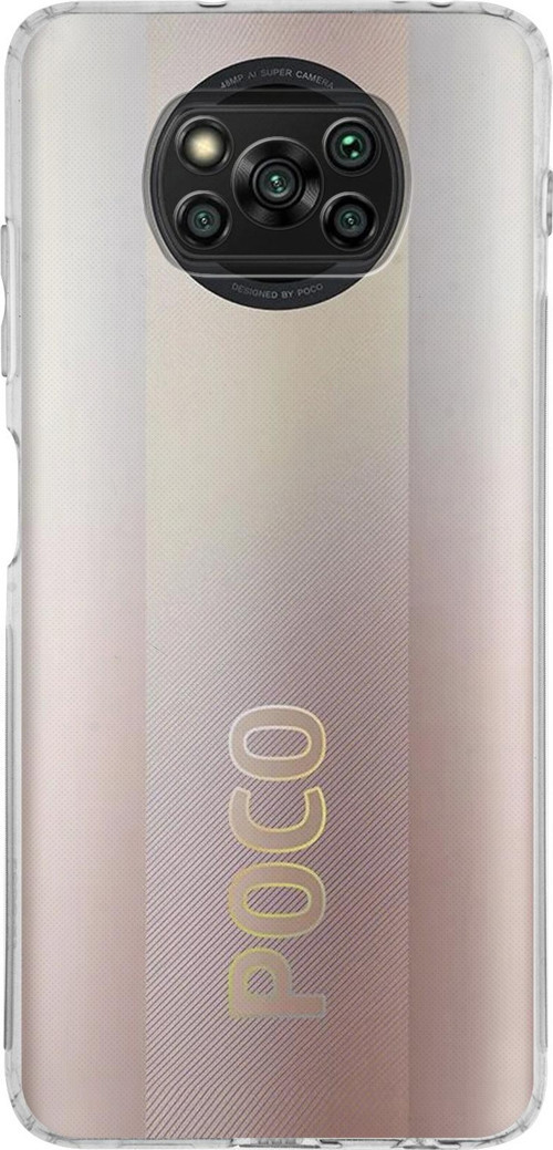 Xiaomi Poco X3 NFC Kapak Kamera Korumalı Tıpalı Şeffaf Silikon Kılıf