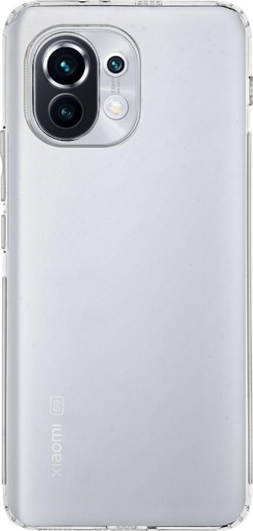 Xiaomi Mi 11 Kapak Kamera Korumalı Tıpalı Şeffaf Silikon Kılıf