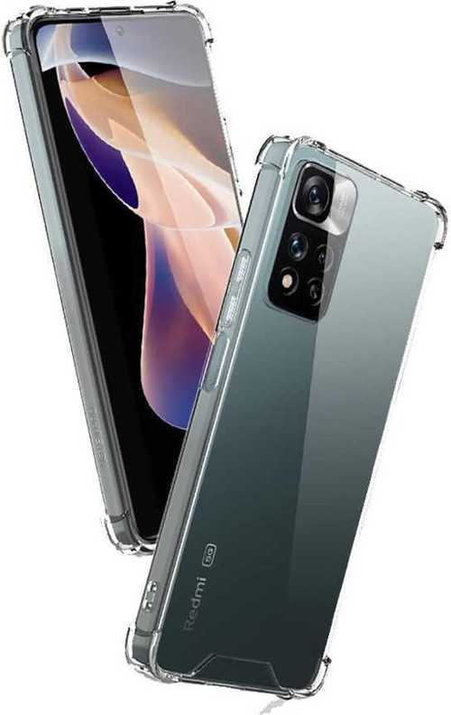 Xiaomi Redmi Note 11 Pro Kapak Şeffaf Airbag Antishock Köşe Korumalı Silikon Kılıf
