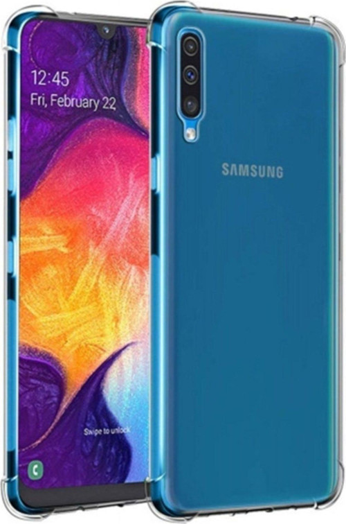 Samsung Galaxy A30s Şeffaf Airbag Antishock Köşe Korumalı Silikon Kılıf