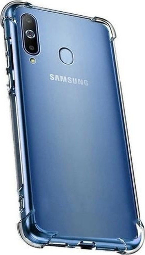 Samsung Galaxy A20s Şeffaf Airbag Antishock Köşe Korumalı Silikon Kılıf