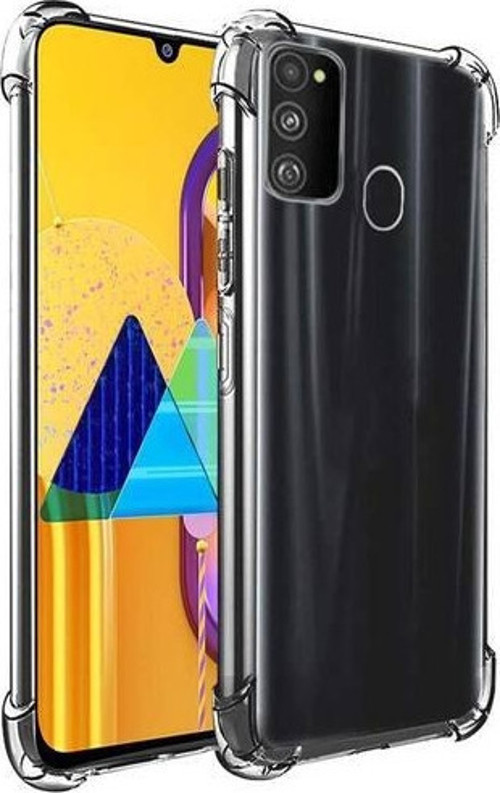 Samsung Galaxy M21 Şeffaf Airbag Antishock Köşe Korumalı Silikon Kılıf
