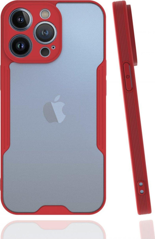 Apple iPhone 13 Pro Kılıf Kamera Korumalı Colorful Kapak - Kırmızı