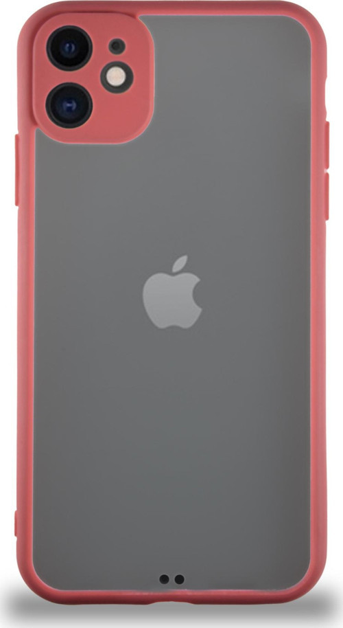 Apple iPhone 11 Kılıf Kamera Korumalı Ultra İnce Kapak - Kırmızı