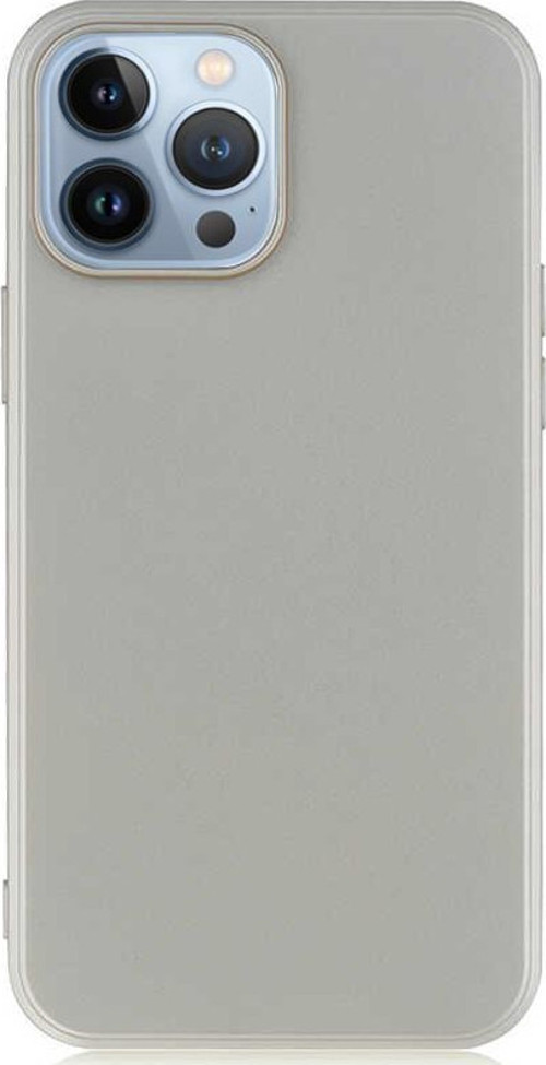 Apple iPhone 13 Pro Max Kapak Premium Rubber Silikon Kılıf - Gold