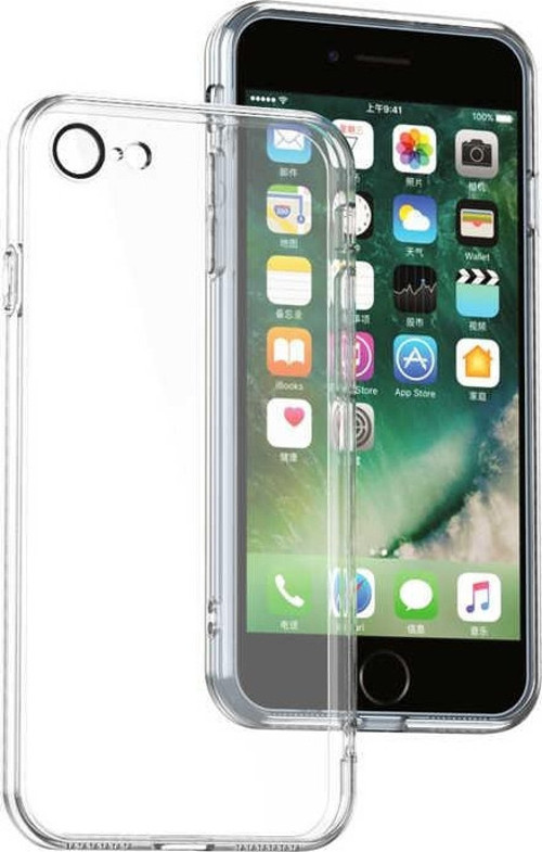 Apple iPhone SE 2020 Kapak Kamera Ve Mercek Korumalı Şeffaf Silikon Kılıf