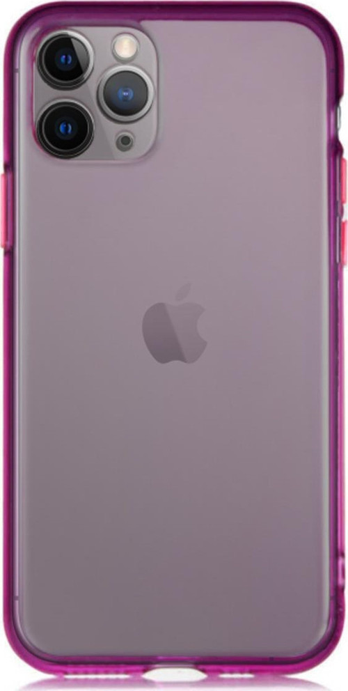 Apple iPhone 11 Pro Kılıf Renkli Şeffaf Kapak - Mor