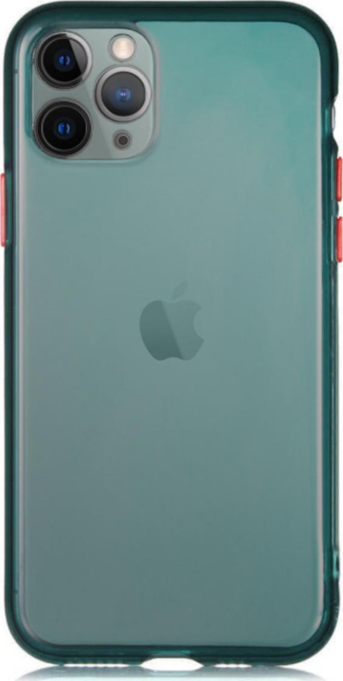 Apple iPhone 11 Pro Kılıf Renkli Şeffaf Kapak - Yeşil