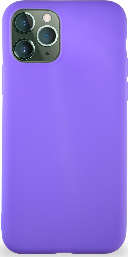 Apple iPhone 11 Pro Kılıf Soft Premier Renkli Silikon Kapak - Mor