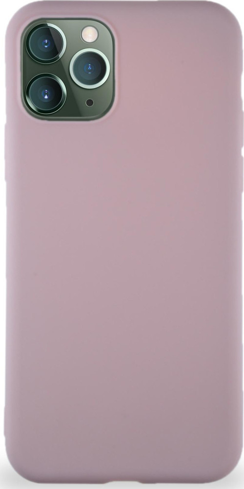 Apple iPhone 11 Pro Kılıf Soft Premier Renkli Silikon Kapak - Pudra