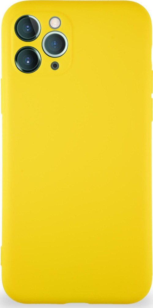 Apple iPhone 11 Pro Kılıf Soft Premier Renkli Silikon Kapak - Sarı