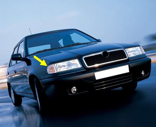 Skoda Felicia 1995-2001 Sağ Ön Sinyal Lambası Beyaz Duysuz 6U0953042A