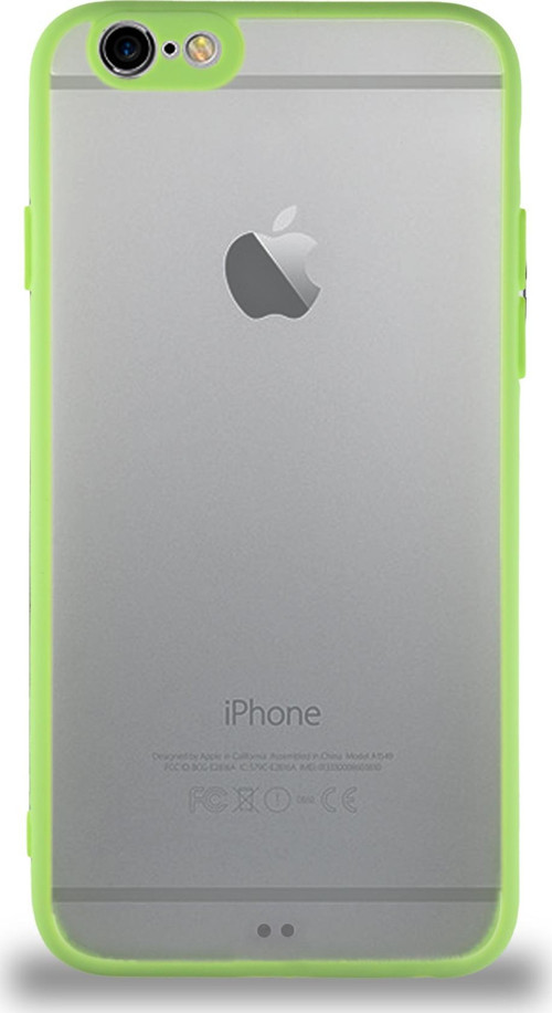 Apple iPhone 6 Kılıf Kamera Korumalı Ultra İnce Kapak - Açık Yeşil