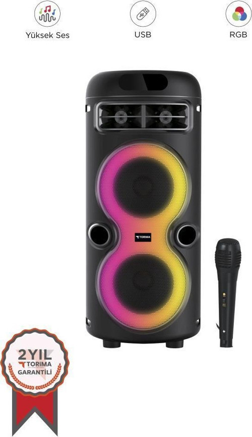D41 RGB Işıklı Mikrofonlu Bluetooth Hoparlör Speaker