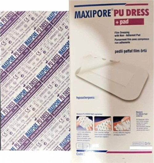 Maxipore Pedli 9X30 - Steril - Su Geçirmez - Yara Sargısı- Hipoalerjenik - 10 Adet