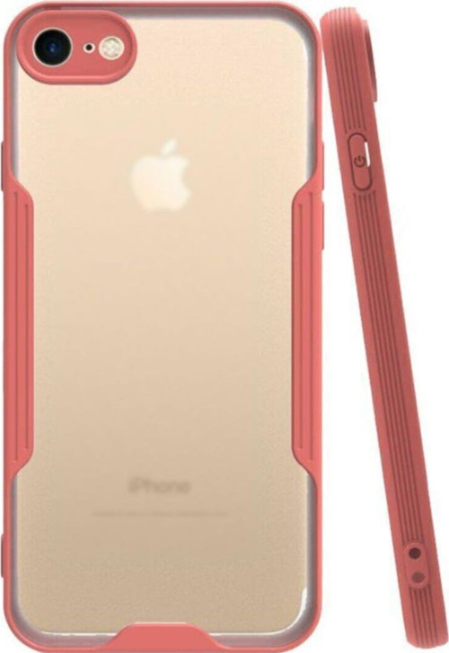 Apple iPhone 8 Kılıf Kamera Korumalı Colorful Kapak - Pembe
