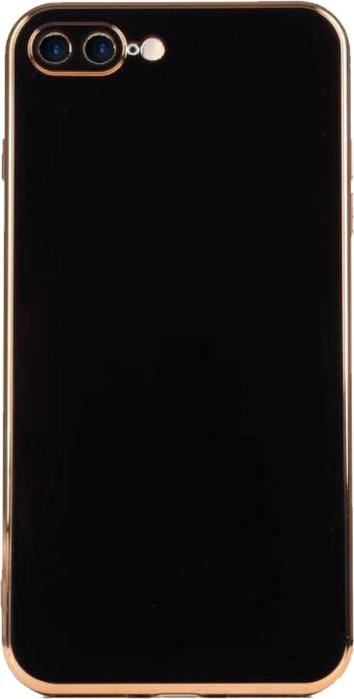 Apple iPhone 7 Plus Kapak Kamera Korumalı Lazer Kesim Lüx Silikon Kılıf -Siyah