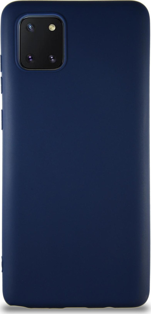 Samsung Galaxy A81 Kılıf Soft Premier Renkli Silikon Kapak - Lacivert