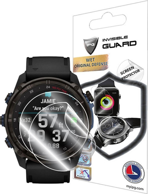 Garmin Descent Mk3İ (Kasa Ölçüsü: 51Mm) Ile Uyumlu Hydrogel Ekran Koruyucu (2 Adet)