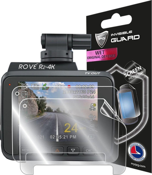 Rove R2-4K Dash Cam Kamera Ile Uyumlu Hydrogel Ekran Koruyucu (2 Adet)
