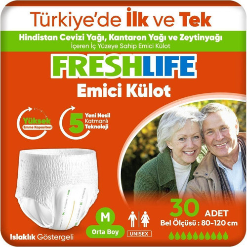 Emici Külot Orta Boy M 30'lu Hasta Bezi