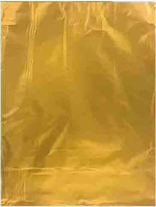 Hediye Paketi İçin Metalize Yapışkanlı Poşet 35X50 CM (100 Adet) Altın