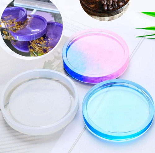 Epoksi Silikon Kalıp Bardak Altlığı Yuvarlak 8 CM