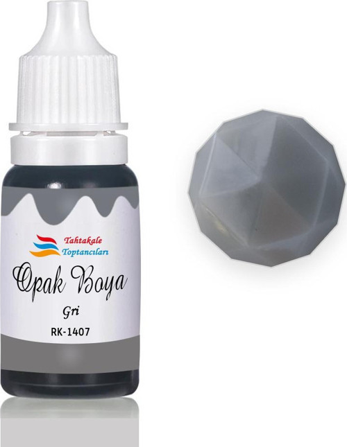 Epoksi Reçine Opak Boya Pigment Opak Epoksi Boyası 20 ML Gri - 1407