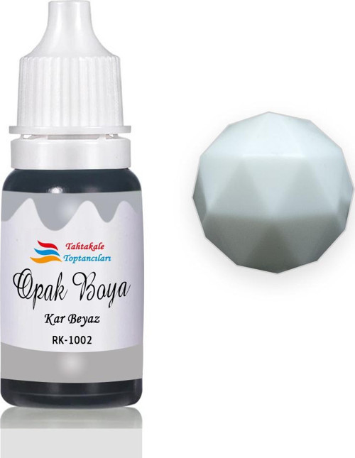Epoksi Reçine Opak Boya Pigment Opak Epoksi Boyası 20 ML Kar Beyaz - 1002