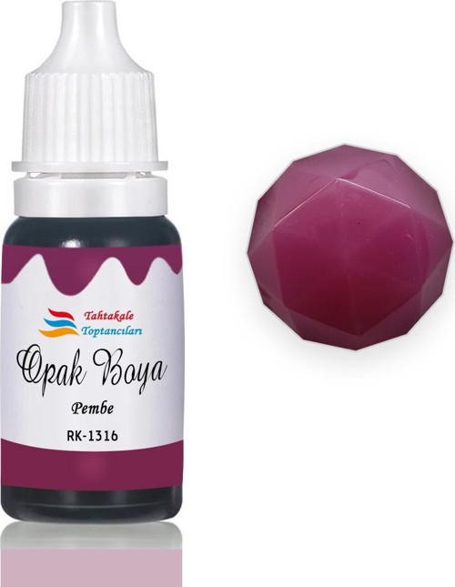Epoksi Reçine Opak Boya Pigment Opak Epoksi Boyası 20 ML Pembe - 1316