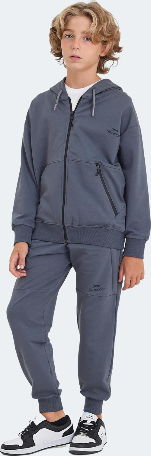 LOCAL Unisex Çocuk Eşofman Takımı Koyu Gri