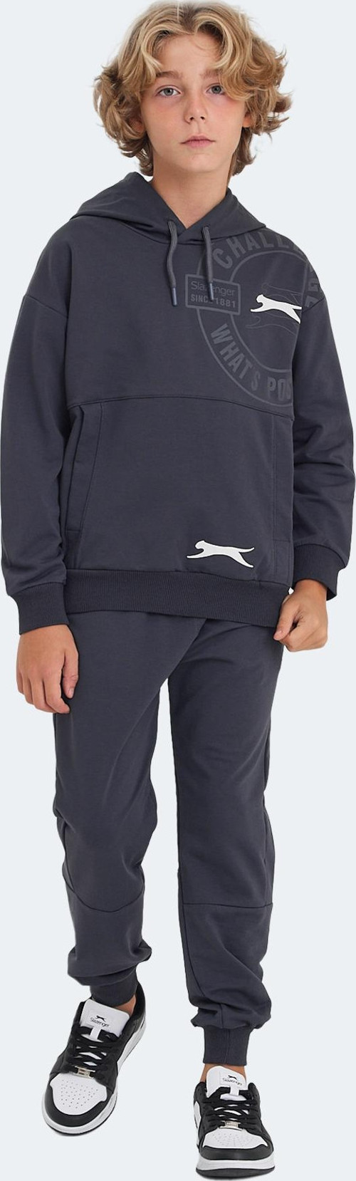 LISEY Unisex Çocuk Eşofman Takımı Koyu Gri