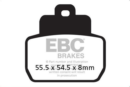 Fren Balatası Carbon Sfac425 Pıaggıo Vespa X8 X9 Mp3 125 250 Beverly 500 263