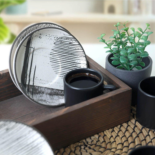 Keraart Shadowy Nordic Kahve Takımı 12 Parça 6 Kişilik 21784