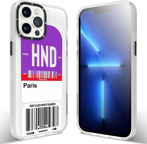 Apple iPhone 13 Pro Max Kılıf Baskılı Desenli Any Time Trip Serisi Kapak