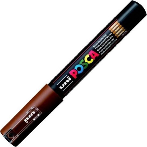 UNİ POSTER MARKÖRÜ POSCA PC-1M 0.7 KAHVERENGİ - (6 Adet)