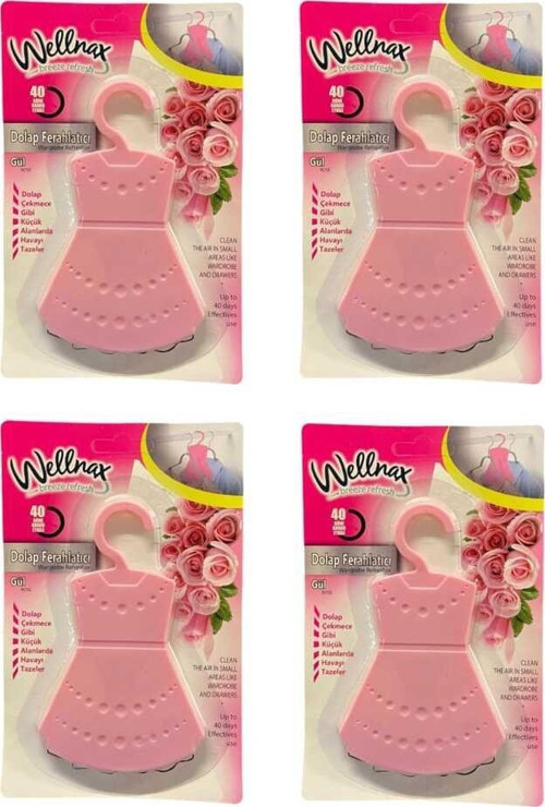 Gardırop Dolap Ve Çekmece Ferahlatıcı Gül Bahçesi Kokusu X4