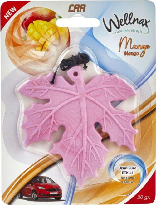 Yaprak Desenli Araç Ferahlatıcı Mango Tazeliği Kokusu X1