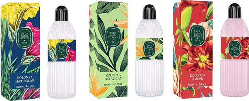 Kolonya Hatıralar, Beyaz Çay ve Amber Pet Şişe 400 ML