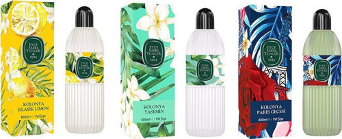 Kolonya Klasik Limon, Yasemin ve Paris Gecesi Pet Şişe 400 ml