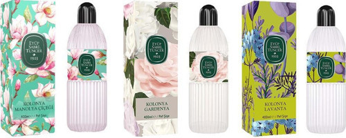 Kolonya Manolya Çiçeği, Gardenya ve Lavanta Pet Şişe 400 ML